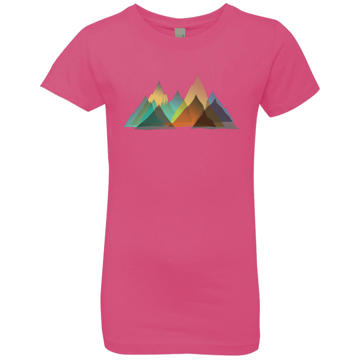 T-Shirts Hot Pink / YXS Abstract Range Girls Premium T-Shirt