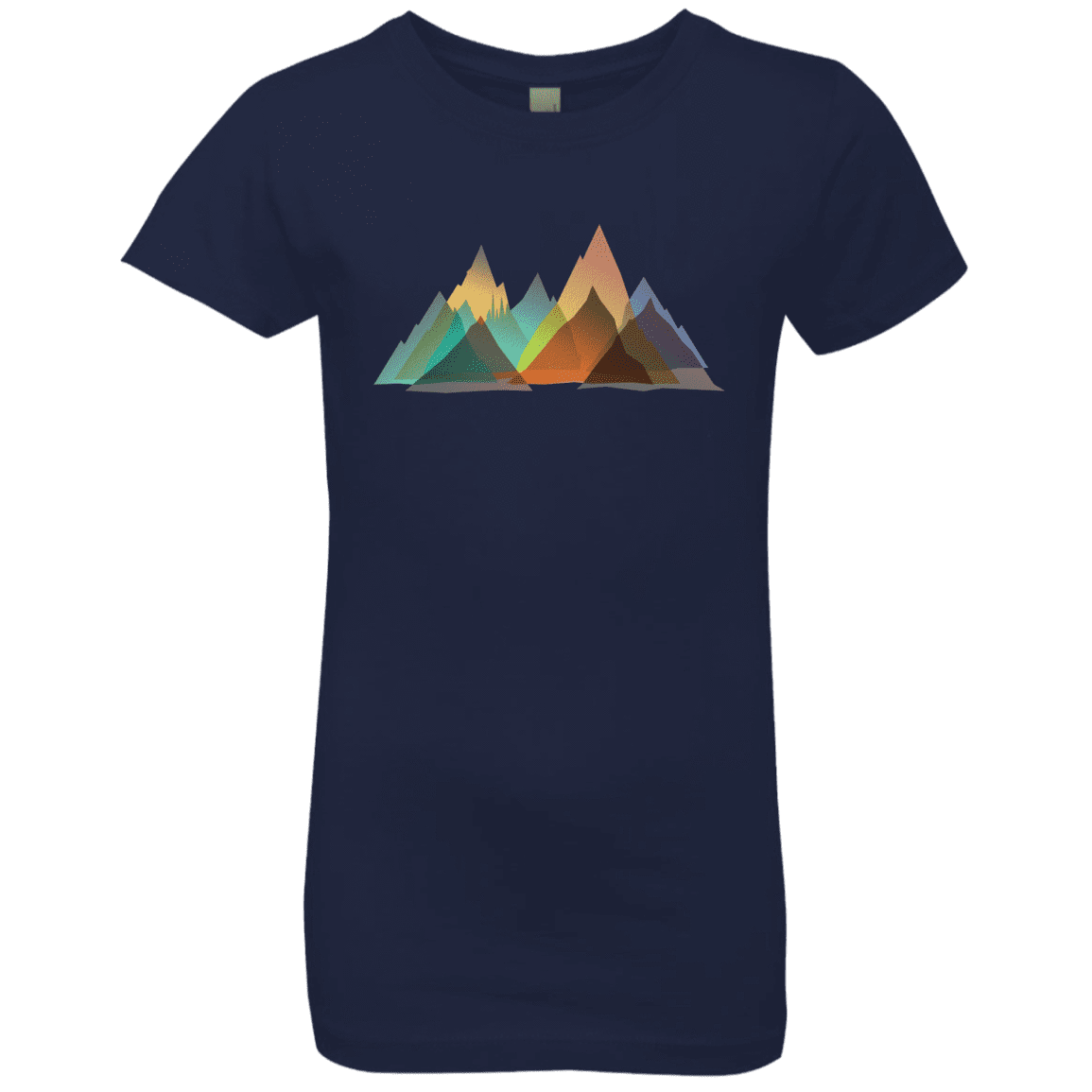 T-Shirts Midnight Navy / YXS Abstract Range Girls Premium T-Shirt