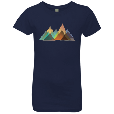 T-Shirts Midnight Navy / YXS Abstract Range Girls Premium T-Shirt