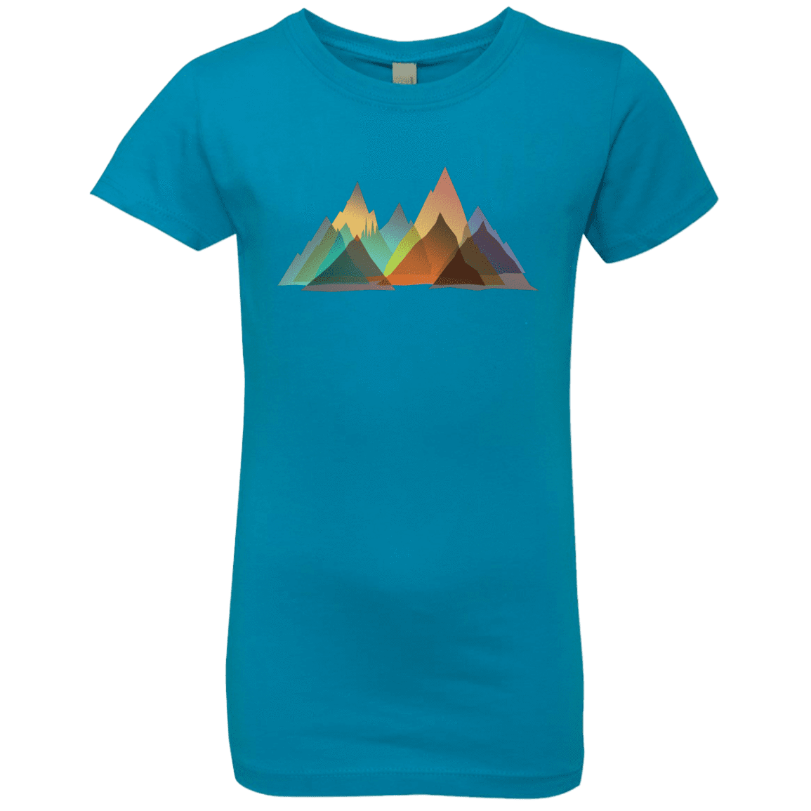 T-Shirts Turquoise / YXS Abstract Range Girls Premium T-Shirt