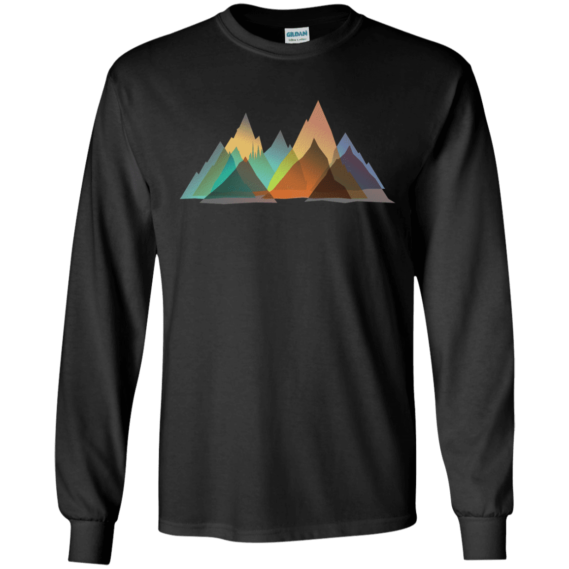 T-Shirts Black / S Abstract Range Men's Long Sleeve T-Shirt