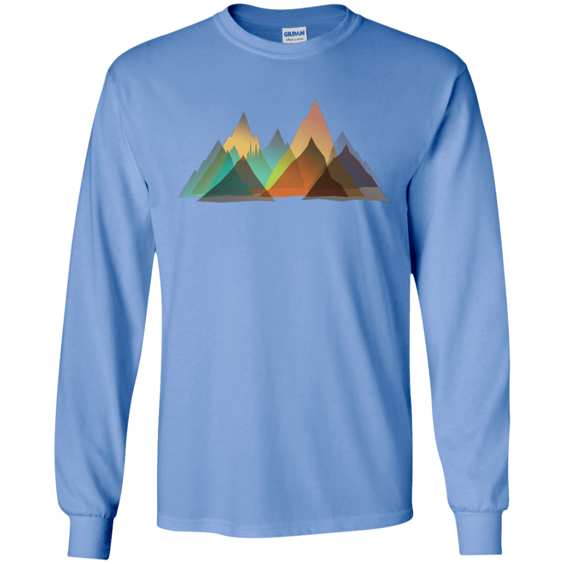 T-Shirts Carolina Blue / S Abstract Range Men's Long Sleeve T-Shirt