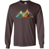 T-Shirts Dark Chocolate / S Abstract Range Men's Long Sleeve T-Shirt