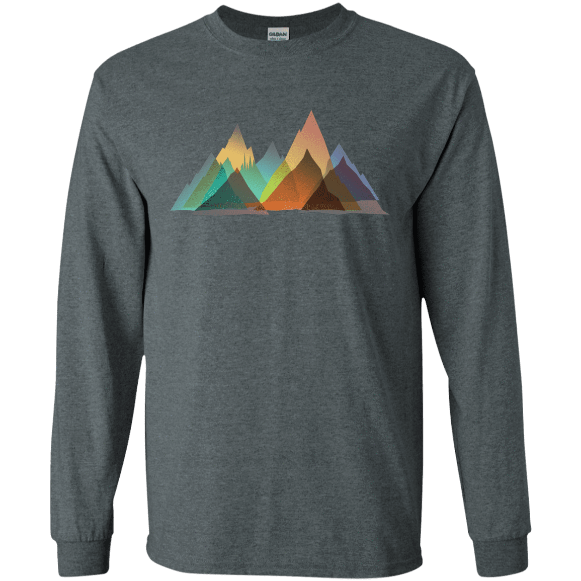 T-Shirts Dark Heather / S Abstract Range Men's Long Sleeve T-Shirt