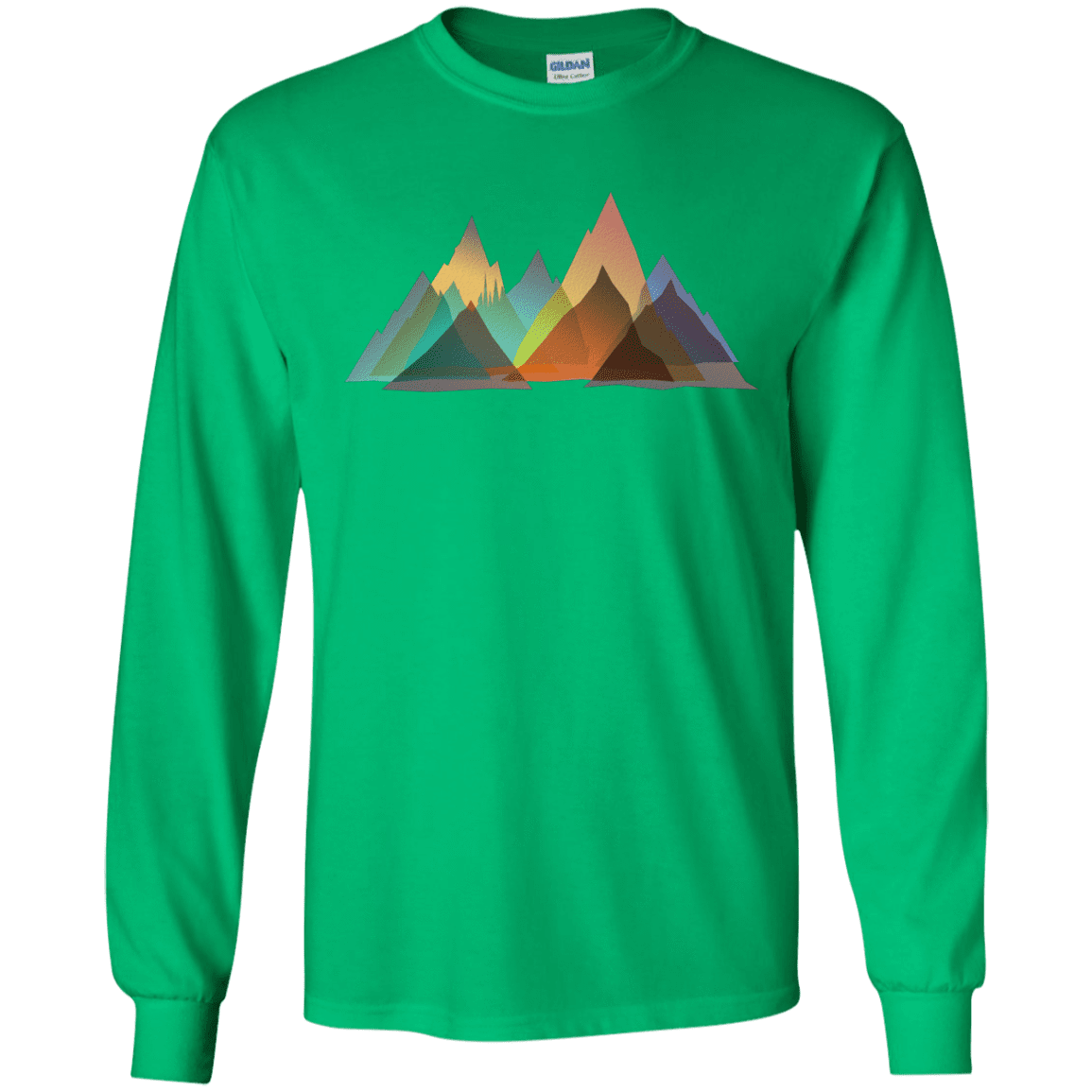 T-Shirts Irish Green / S Abstract Range Men's Long Sleeve T-Shirt