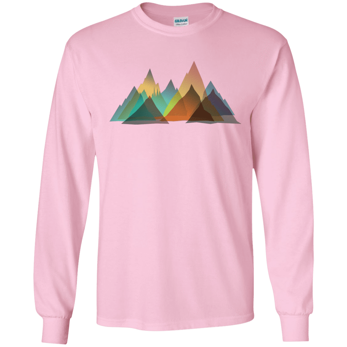 T-Shirts Light Pink / S Abstract Range Men's Long Sleeve T-Shirt
