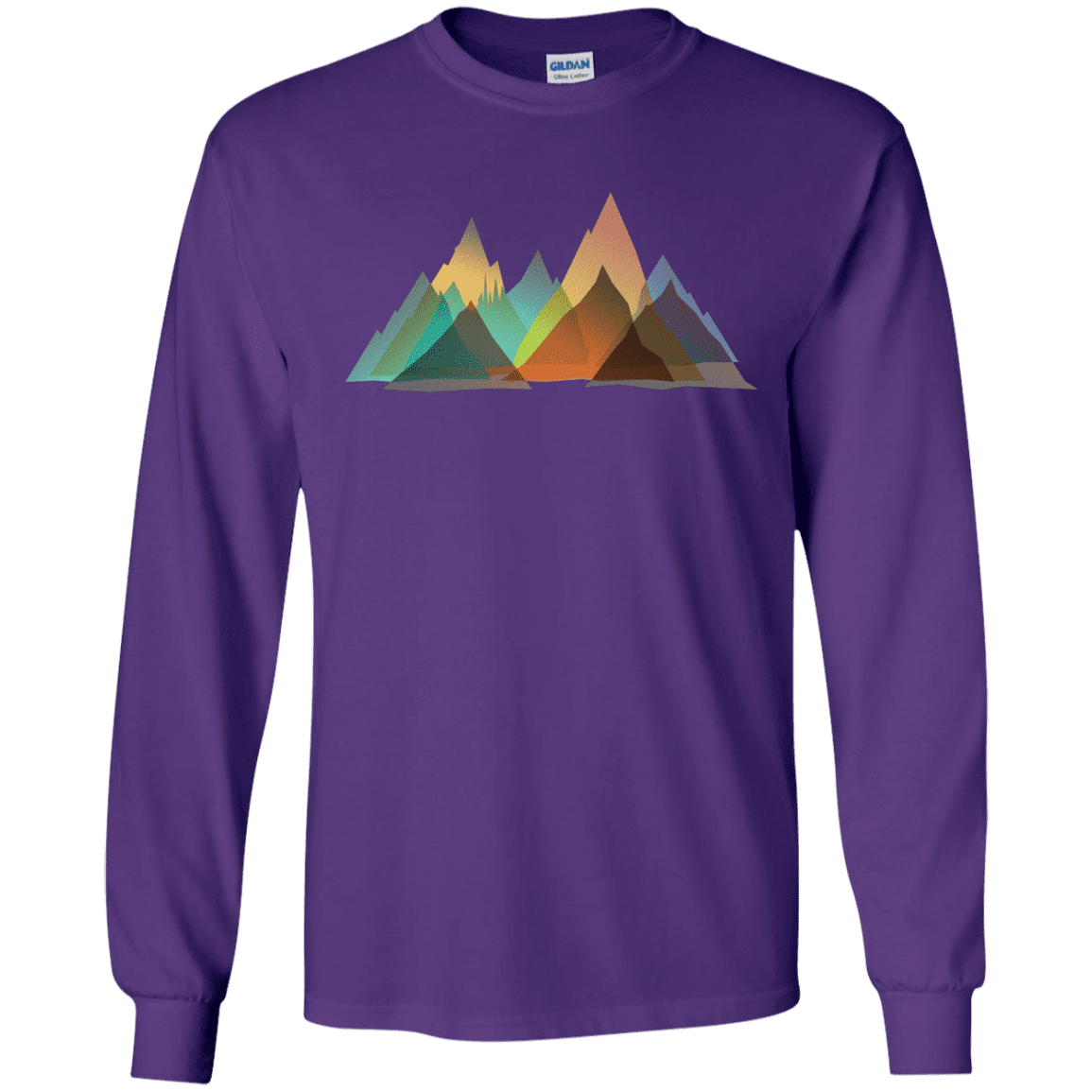 T-Shirts Purple / S Abstract Range Men's Long Sleeve T-Shirt