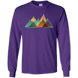 T-Shirts Purple / S Abstract Range Men's Long Sleeve T-Shirt