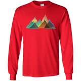 T-Shirts Red / S Abstract Range Men's Long Sleeve T-Shirt