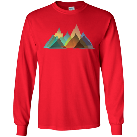 T-Shirts Red / S Abstract Range Men's Long Sleeve T-Shirt