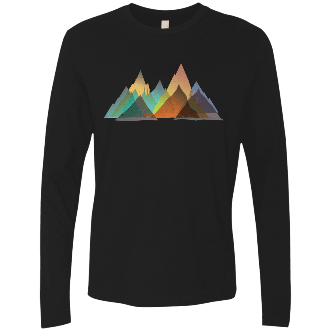 T-Shirts Black / S Abstract Range Men's Premium Long Sleeve