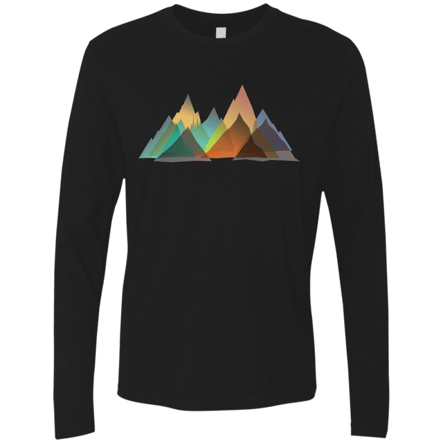 T-Shirts Black / S Abstract Range Men's Premium Long Sleeve