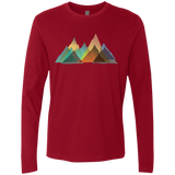 T-Shirts Cardinal / S Abstract Range Men's Premium Long Sleeve