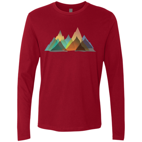 T-Shirts Cardinal / S Abstract Range Men's Premium Long Sleeve