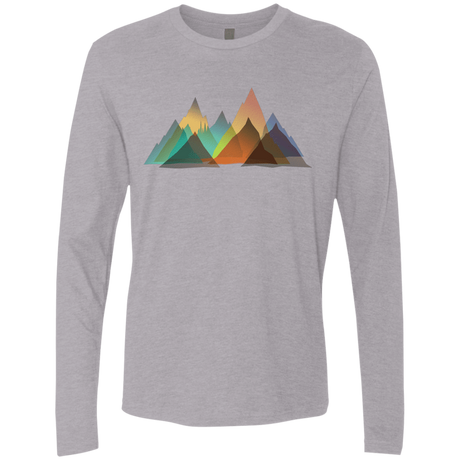 T-Shirts Heather Grey / S Abstract Range Men's Premium Long Sleeve