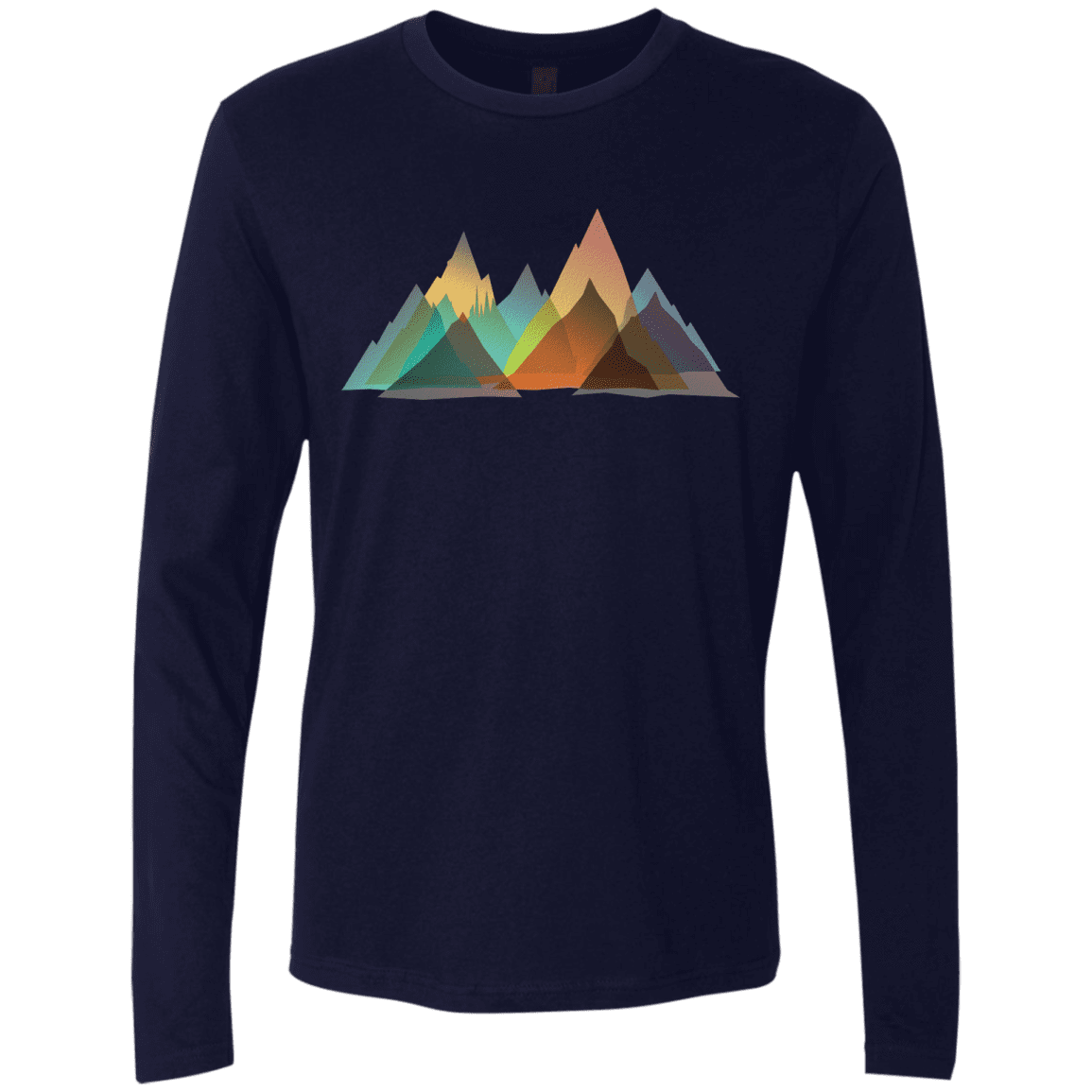 T-Shirts Midnight Navy / S Abstract Range Men's Premium Long Sleeve