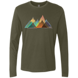 T-Shirts Military Green / S Abstract Range Men's Premium Long Sleeve