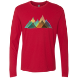 T-Shirts Red / S Abstract Range Men's Premium Long Sleeve