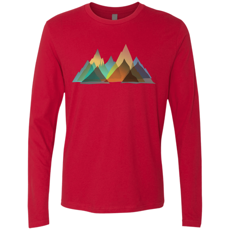 T-Shirts Red / S Abstract Range Men's Premium Long Sleeve