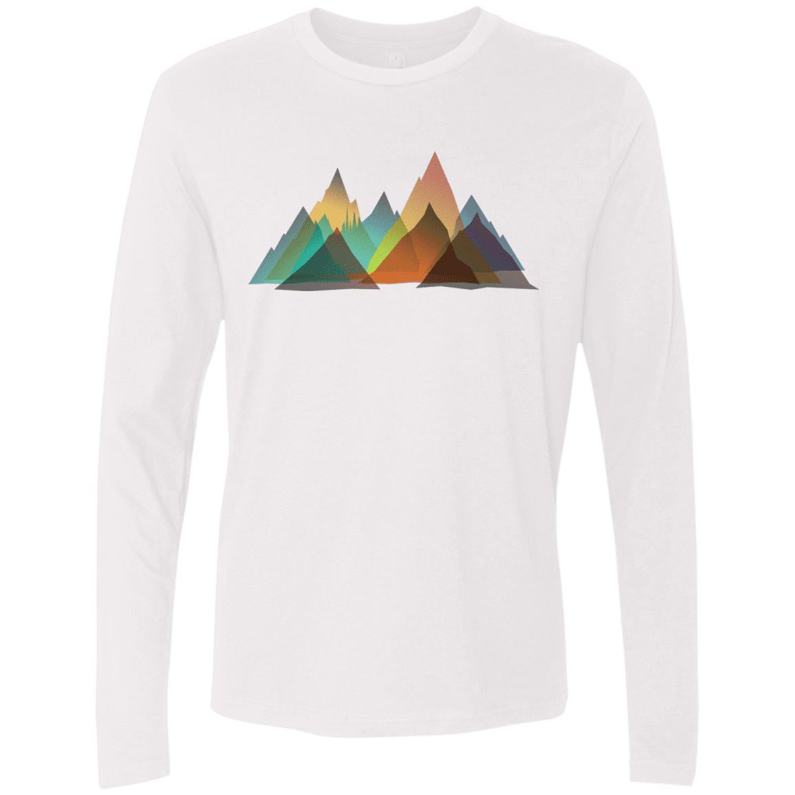 T-Shirts White / S Abstract Range Men's Premium Long Sleeve