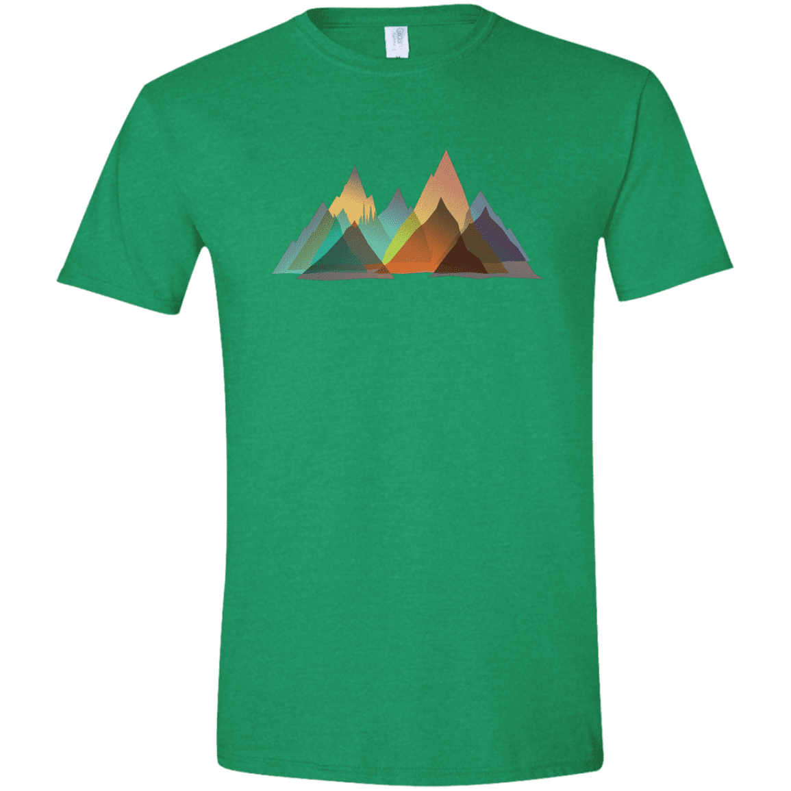 T-Shirts Heather Irish Green / S Abstract Range Men's Semi-Fitted Softstyle