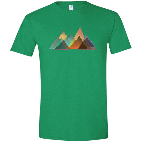 T-Shirts Heather Irish Green / S Abstract Range Men's Semi-Fitted Softstyle