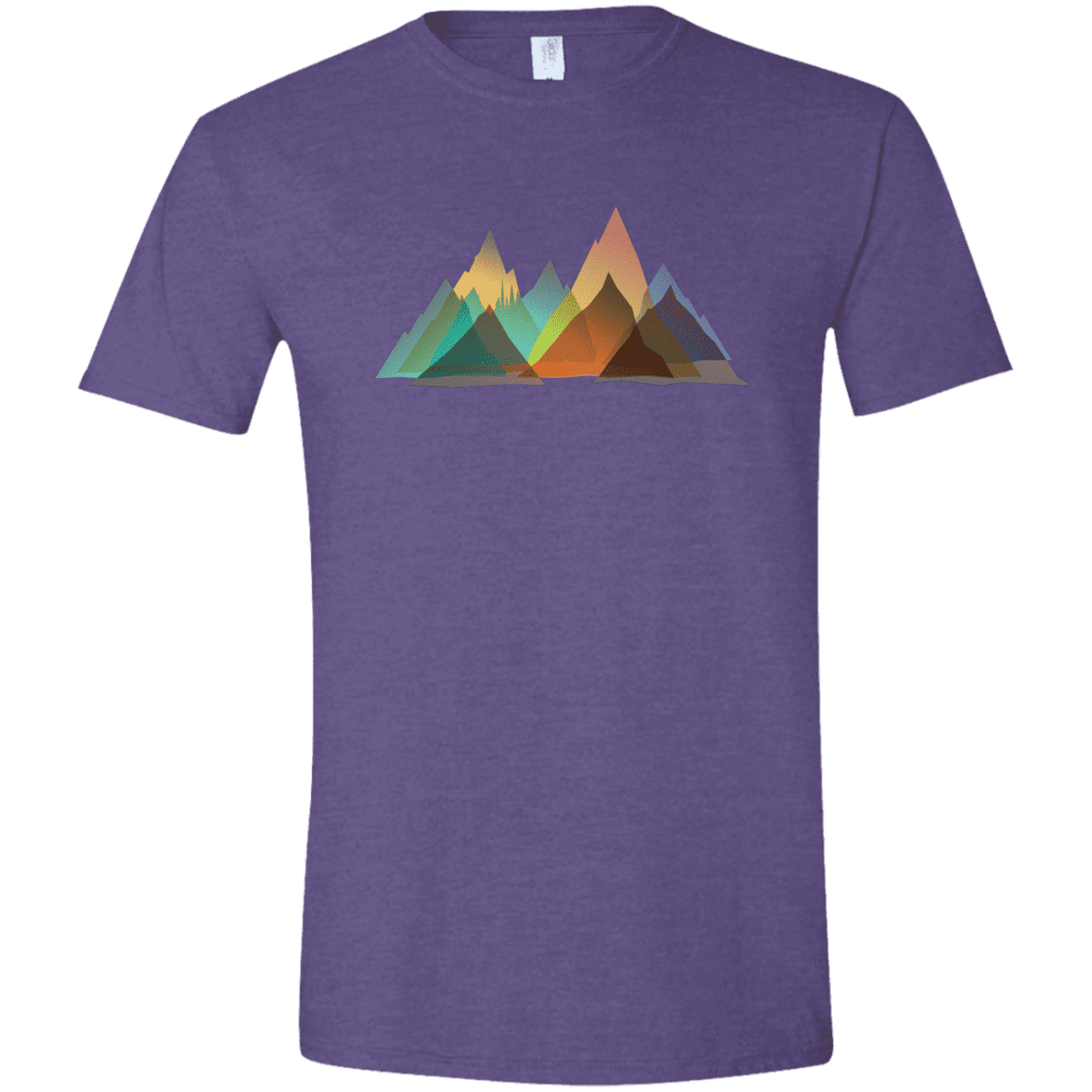 T-Shirts Heather Purple / S Abstract Range Men's Semi-Fitted Softstyle