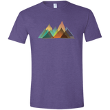 T-Shirts Heather Purple / S Abstract Range Men's Semi-Fitted Softstyle