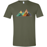 T-Shirts Military Green / S Abstract Range Men's Semi-Fitted Softstyle