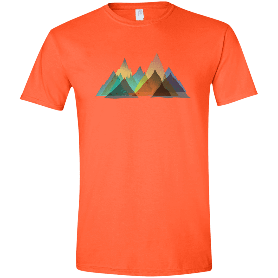 T-Shirts Orange / S Abstract Range Men's Semi-Fitted Softstyle