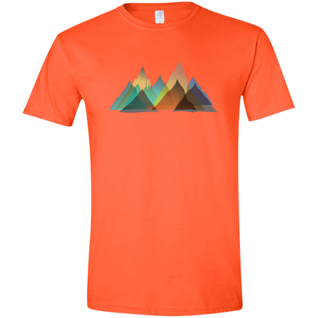 T-Shirts Orange / S Abstract Range Men's Semi-Fitted Softstyle