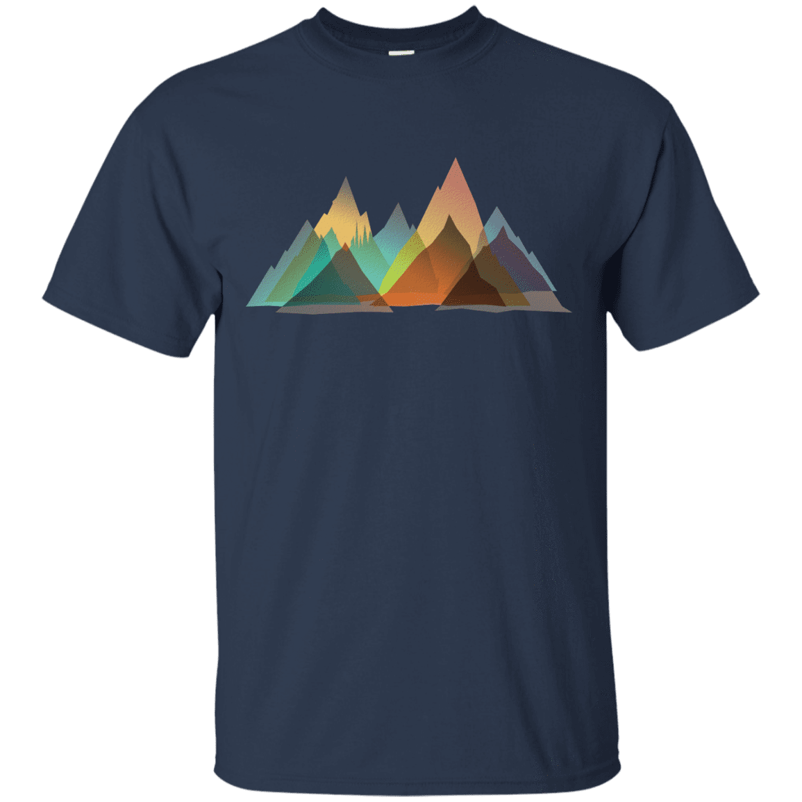 T-Shirts Navy / S Abstract Range T-Shirt