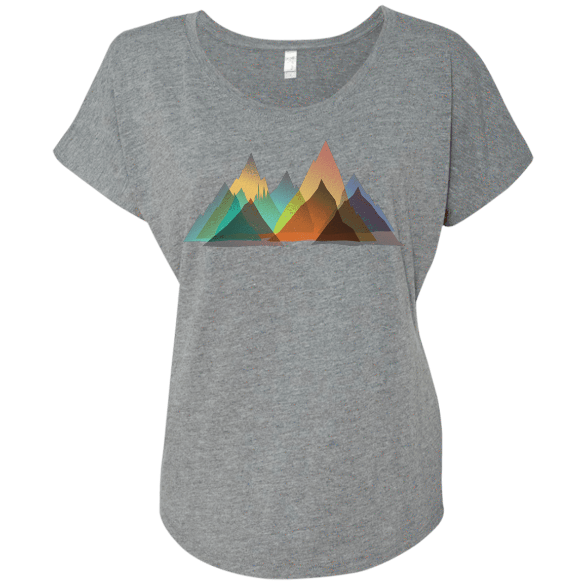 T-Shirts Premium Heather / X-Small Abstract Range Triblend Dolman Sleeve