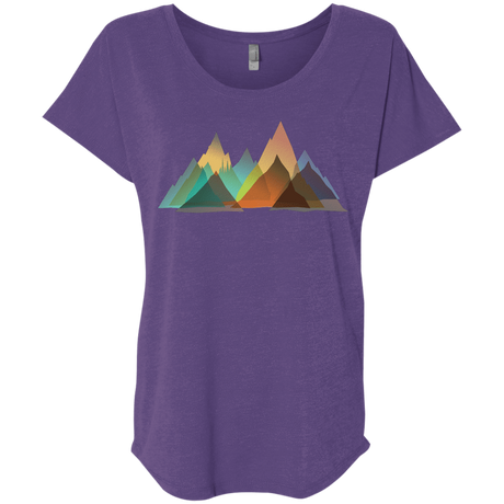 T-Shirts Purple Rush / X-Small Abstract Range Triblend Dolman Sleeve