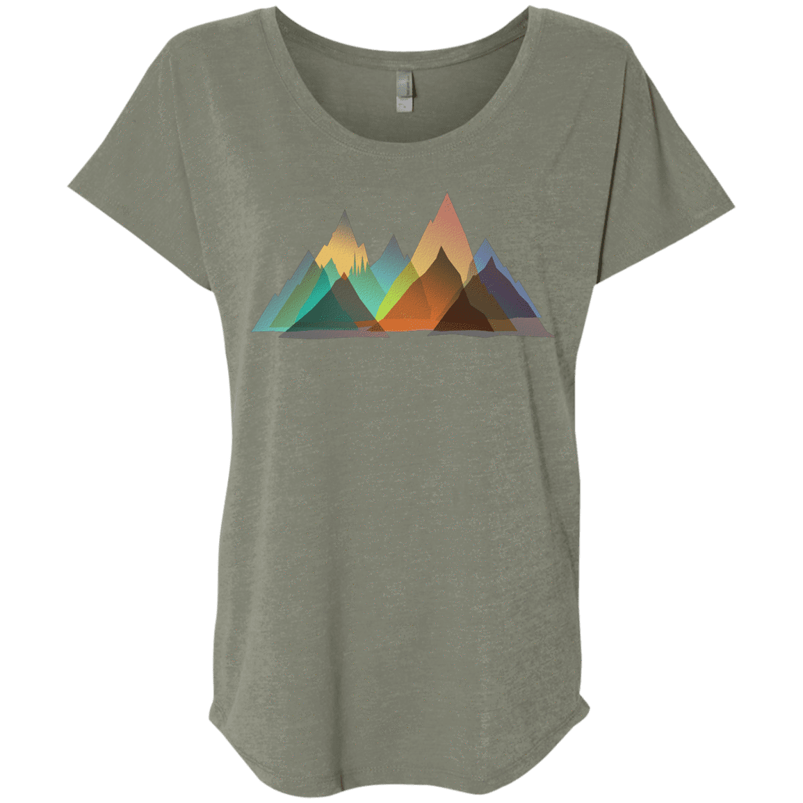 T-Shirts Venetian Grey / X-Small Abstract Range Triblend Dolman Sleeve