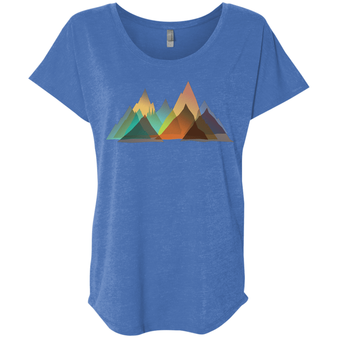 T-Shirts Vintage Royal / X-Small Abstract Range Triblend Dolman Sleeve