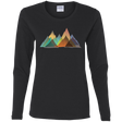 T-Shirts Black / S Abstract Range Women's Long Sleeve T-Shirt