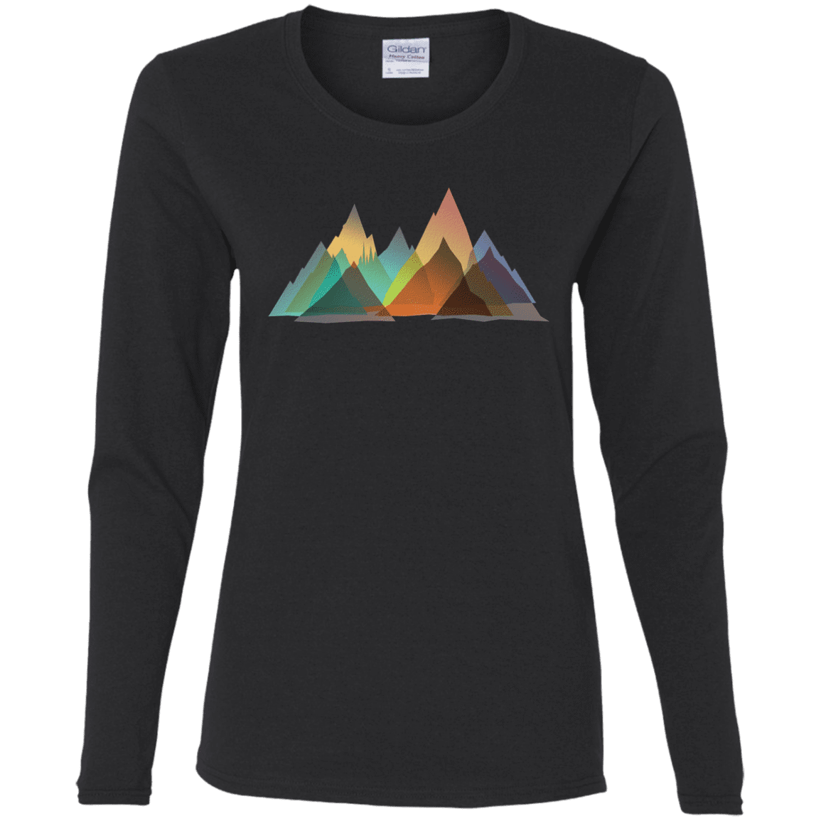 T-Shirts Black / S Abstract Range Women's Long Sleeve T-Shirt