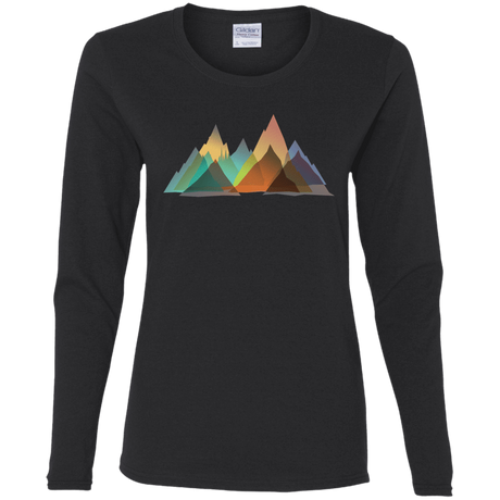T-Shirts Black / S Abstract Range Women's Long Sleeve T-Shirt