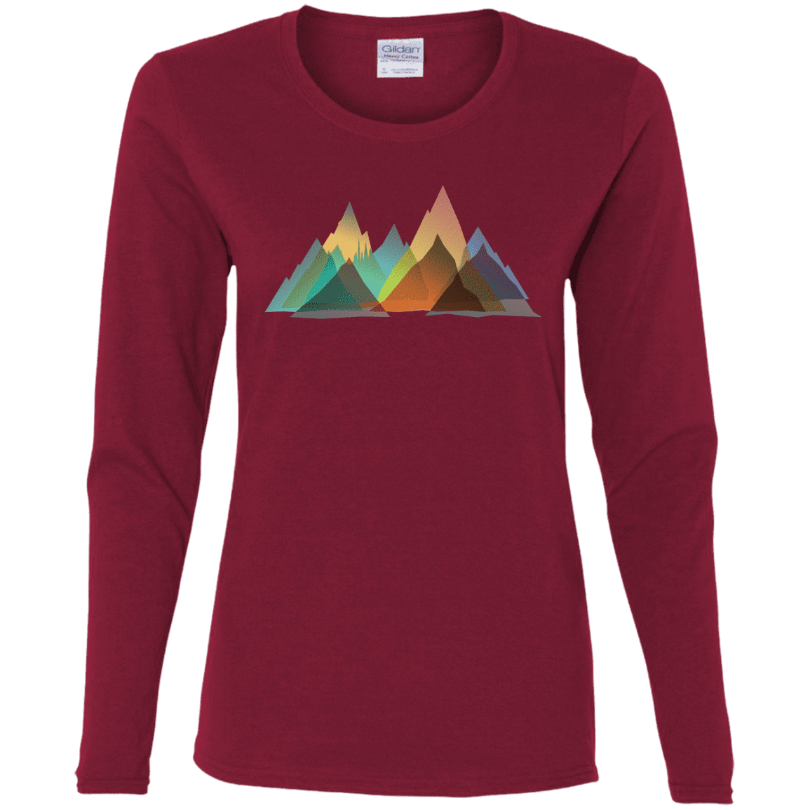 T-Shirts Cardinal / S Abstract Range Women's Long Sleeve T-Shirt