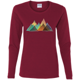 T-Shirts Cardinal / S Abstract Range Women's Long Sleeve T-Shirt