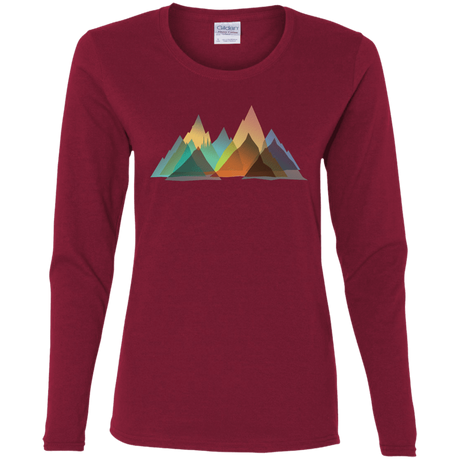 T-Shirts Cardinal / S Abstract Range Women's Long Sleeve T-Shirt