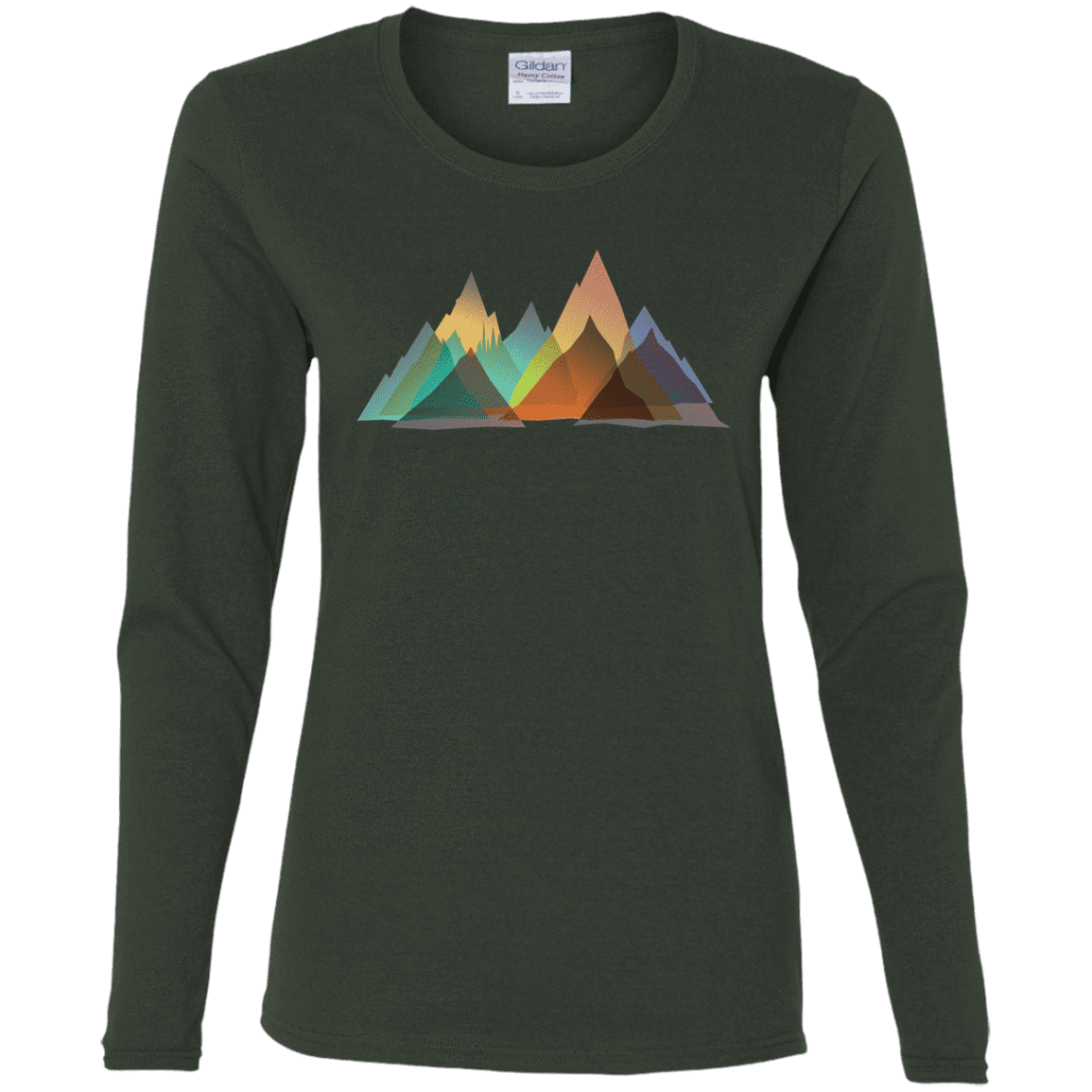 T-Shirts Forest / S Abstract Range Women's Long Sleeve T-Shirt