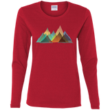 T-Shirts Red / S Abstract Range Women's Long Sleeve T-Shirt