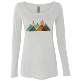 T-Shirts Heather White / S Abstract Range Women's Triblend Long Sleeve Shirt