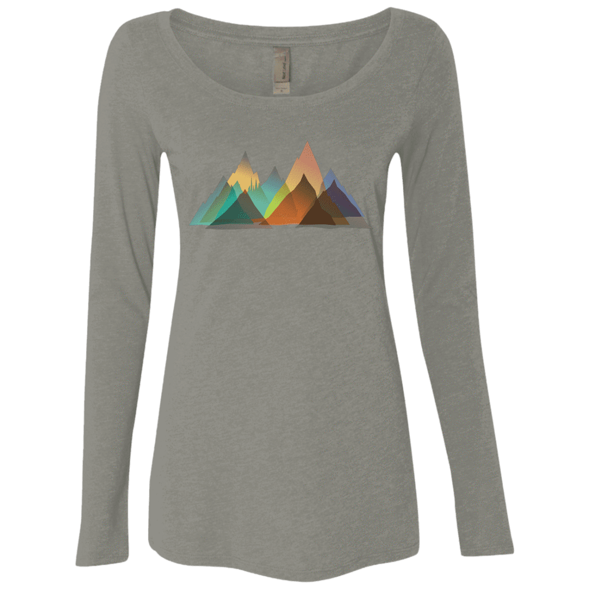 T-Shirts Venetian Grey / S Abstract Range Women's Triblend Long Sleeve Shirt