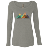 T-Shirts Venetian Grey / S Abstract Range Women's Triblend Long Sleeve Shirt