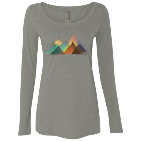 T-Shirts Venetian Grey / S Abstract Range Women's Triblend Long Sleeve Shirt