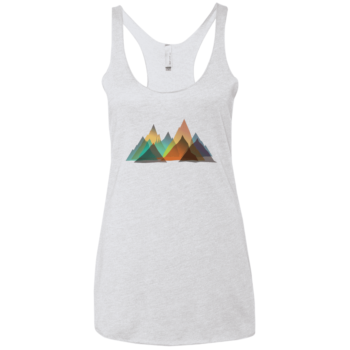 T-Shirts Heather White / X-Small Abstract Range Women's Triblend Racerback Tank