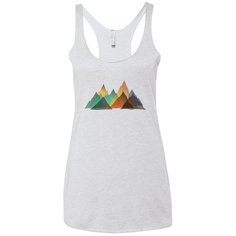 T-Shirts Heather White / X-Small Abstract Range Women's Triblend Racerback Tank